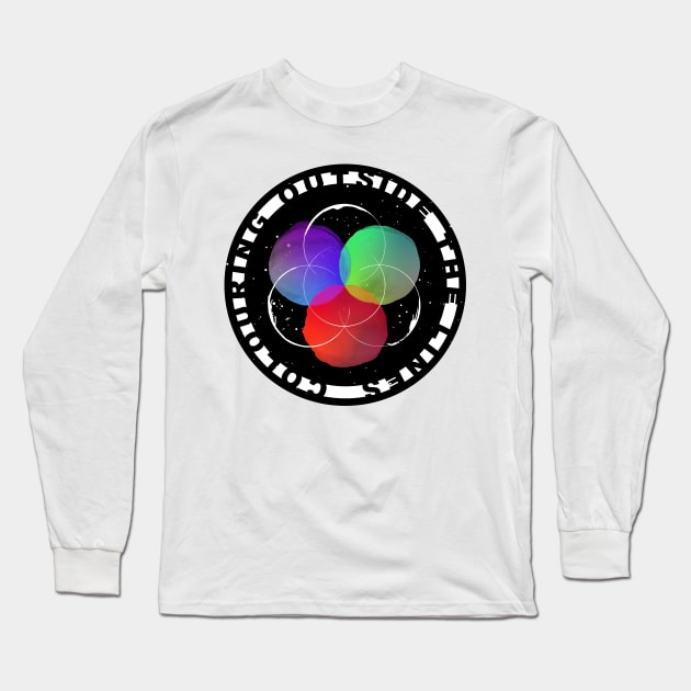 Colouring Outside the Lines Logo Art Long Sleeve T-Shirt by 33oz Creative